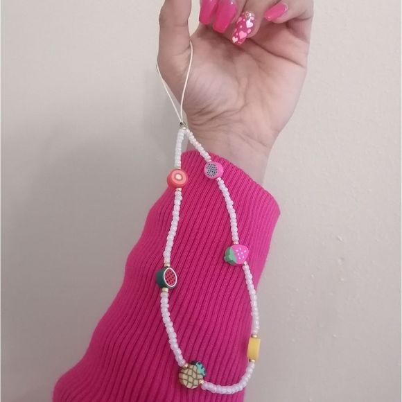 Phone strap holder fimo fruits - Picture 2 of 2